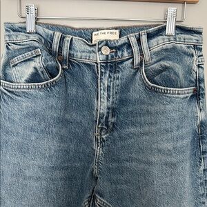 Free People We The Free Risk Taker Relaxed Mid-rise Jeans Size 27